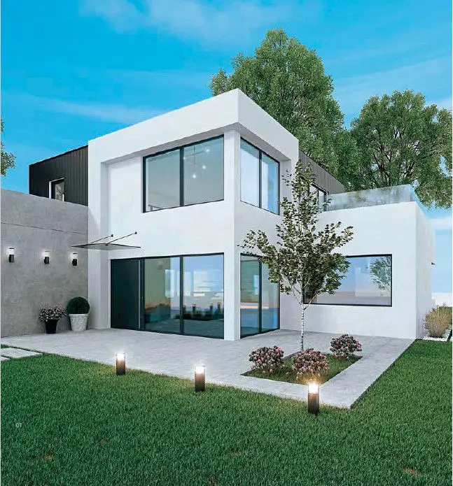 Finestra Elegant Infinity ThermoFibra instalada amb una casa nova