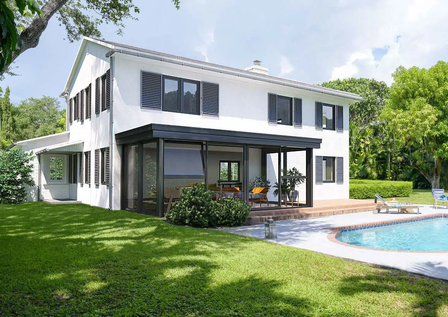 tancament alumini terrassa piscina