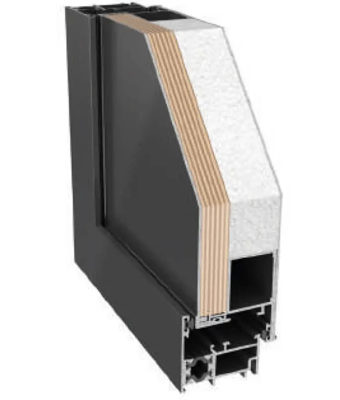 Porta d'entrada Alumini OCULTEC 45 RPT CEU