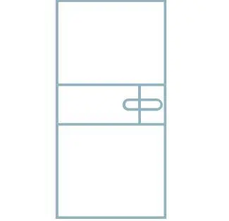 puerta interior aluminio individual