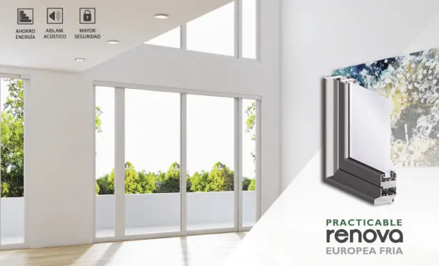 FINESTRA ALUMINI PRACTICABLE EUROPEA FRIA
