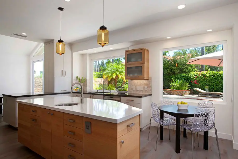 ventana de vinilo cocina y comedor blanco