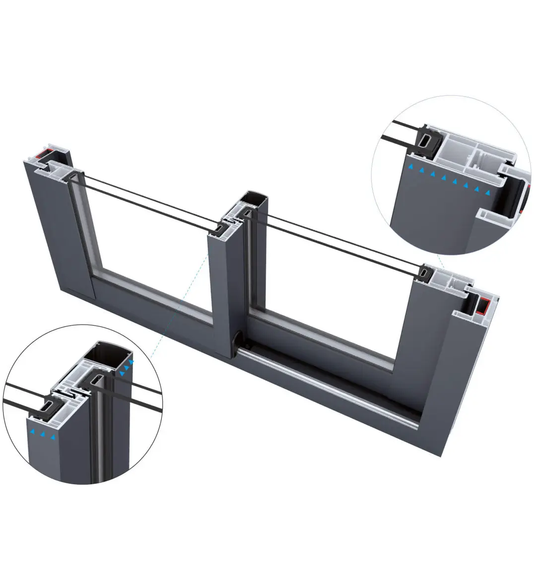 Finestra PVC Corredissa iSLIDE Neo