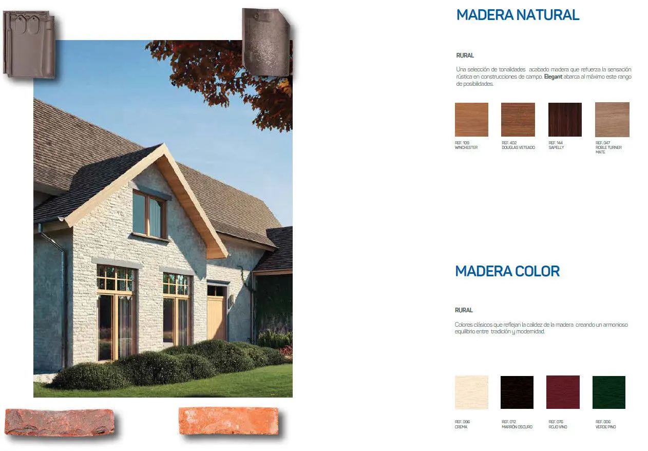 ventana Elegant Infinity ThermoFibra Colores Madera