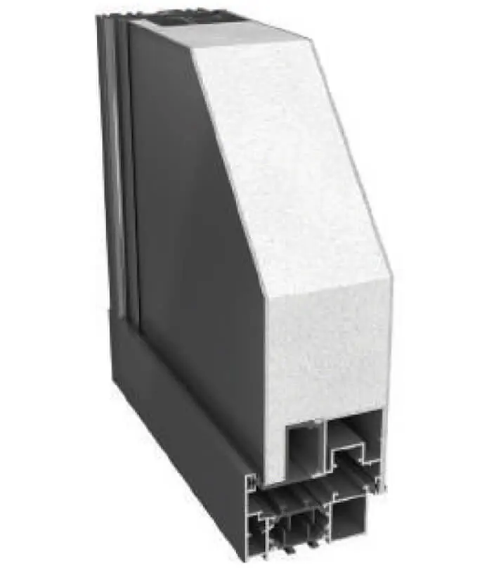 Porta d'entrada Alumini OCULTEC 70 RPT C16