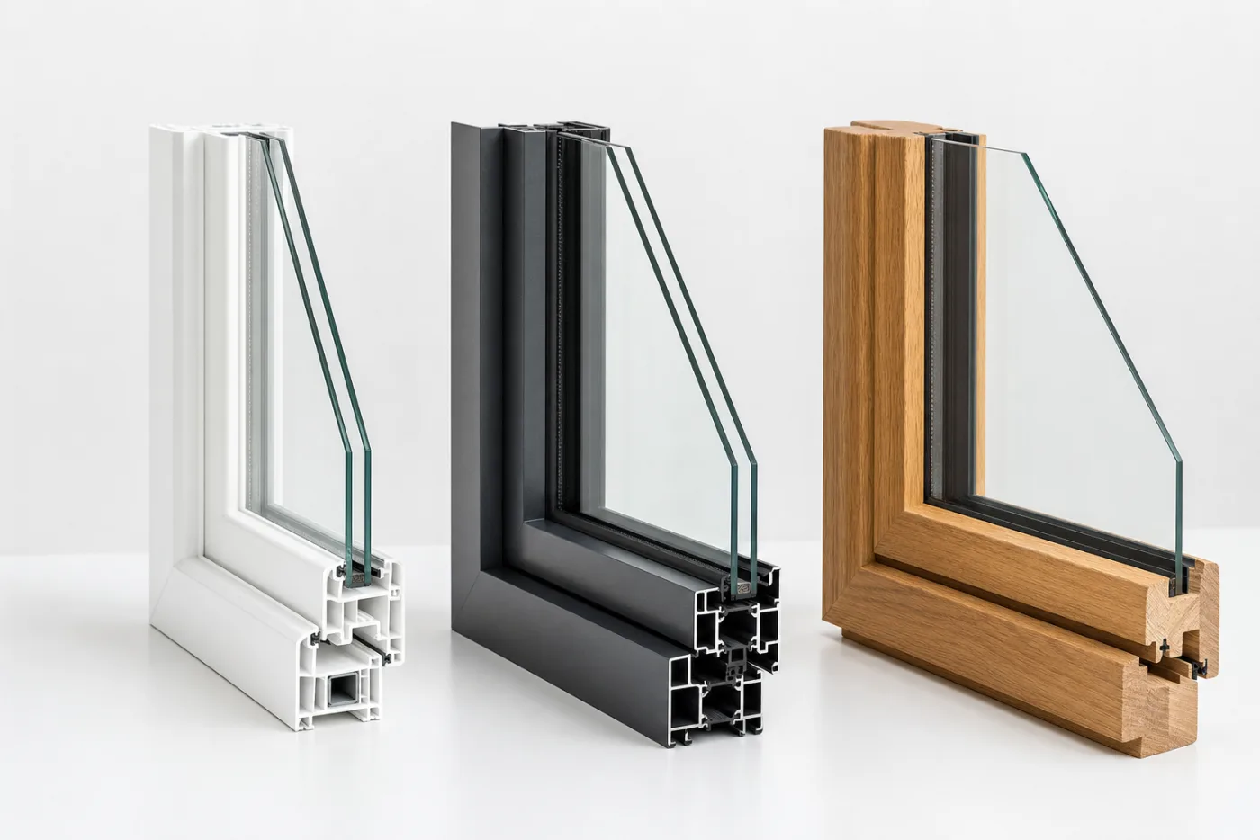 Ventanas de aluminio, PVC y madera comparadas para viviendas en Girona