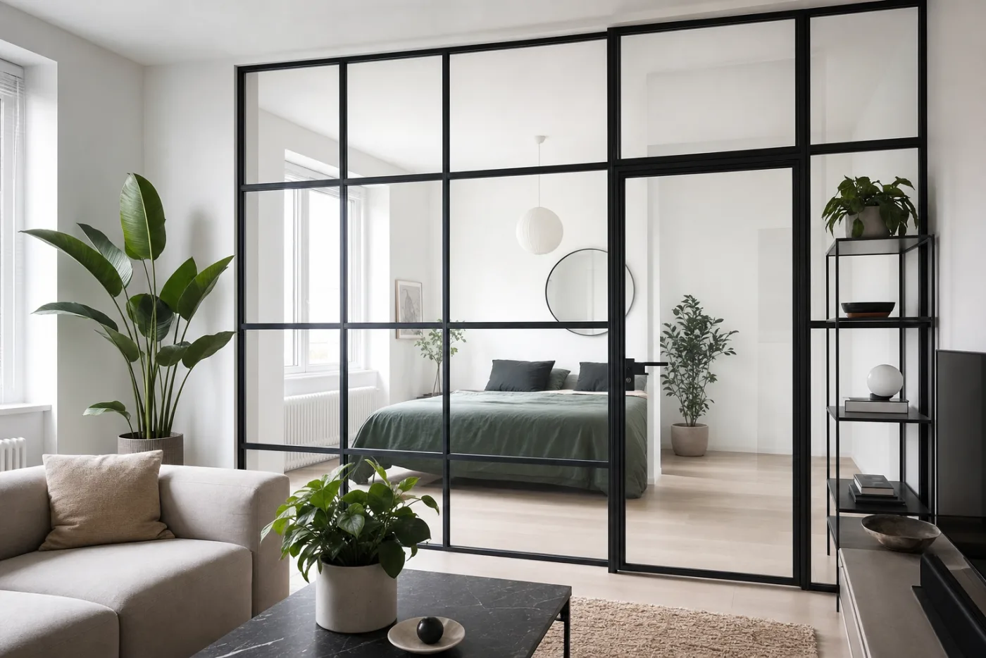 Com dividir una habitació petita sense perdre llum