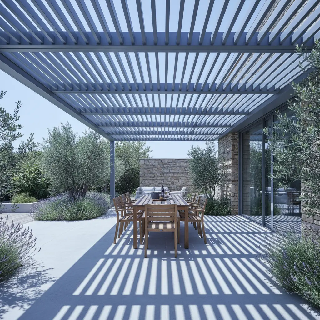 Para-sols i estructures d'ombra d'alumini per a terrasses a Girona