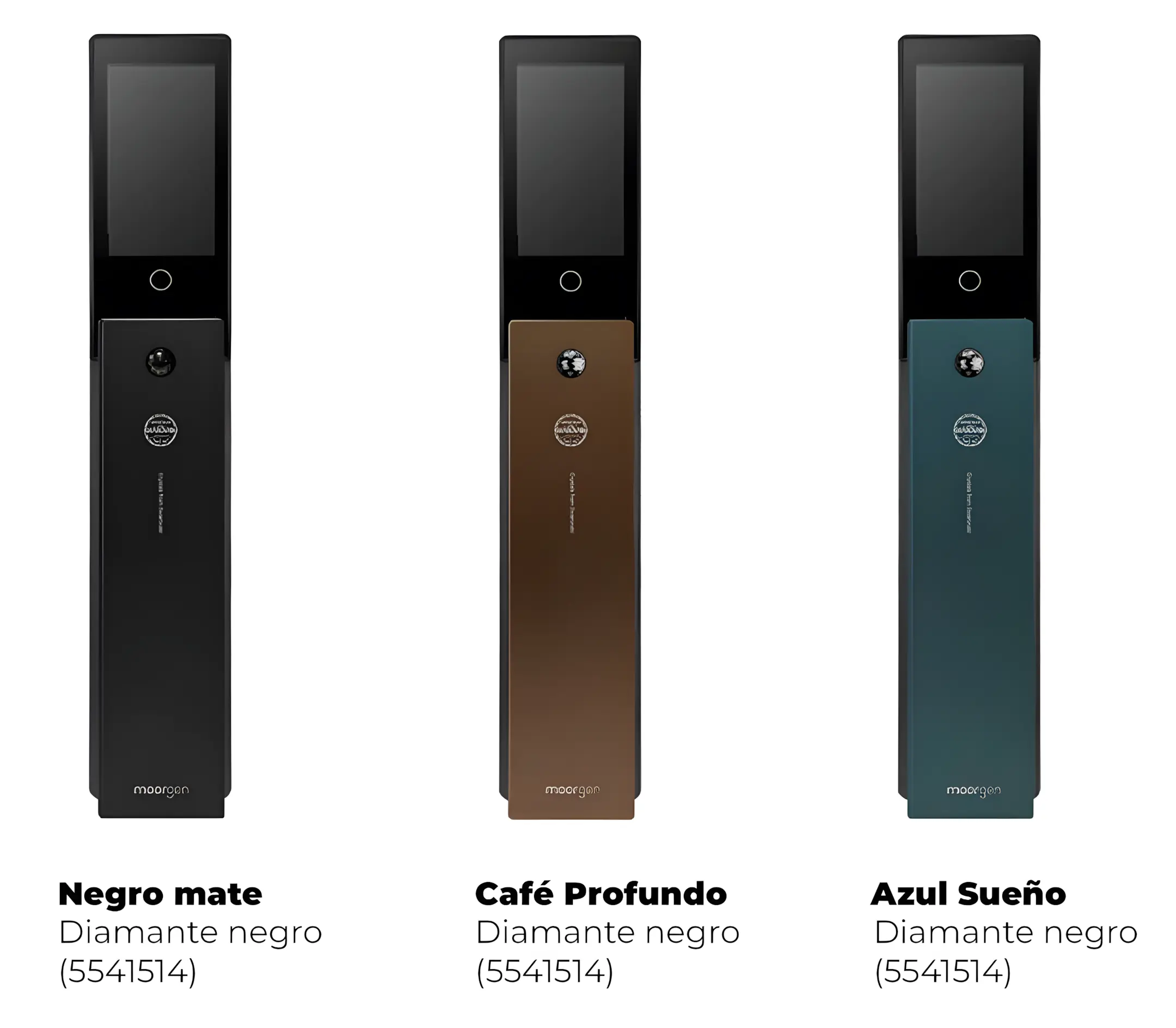 Acabats Negre mate, Cafè Profund i Blau Somni del pany Moorgen T5+