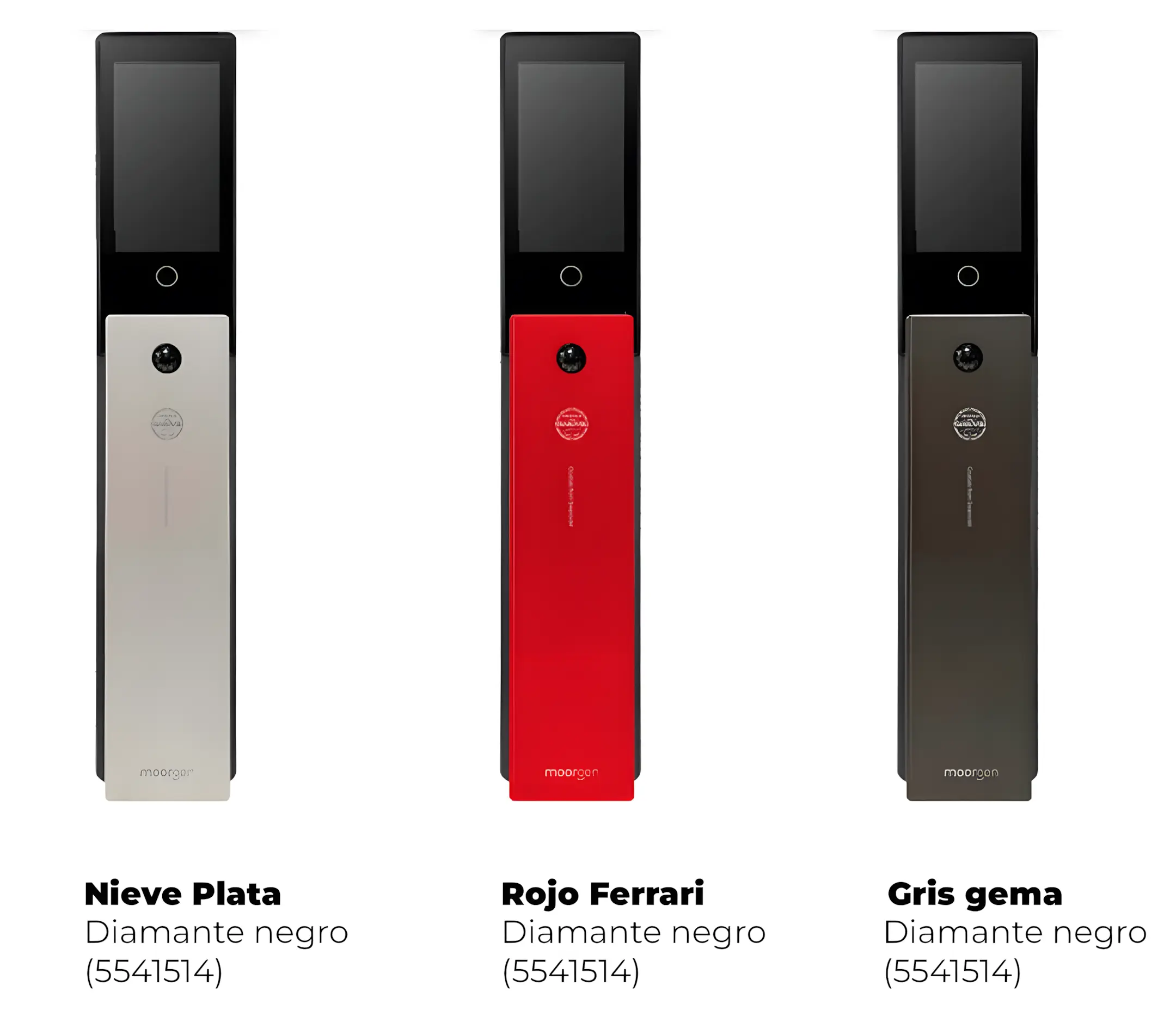 Acabats Neu, Vermell i Gris del pany electrònic Moorgen T5+