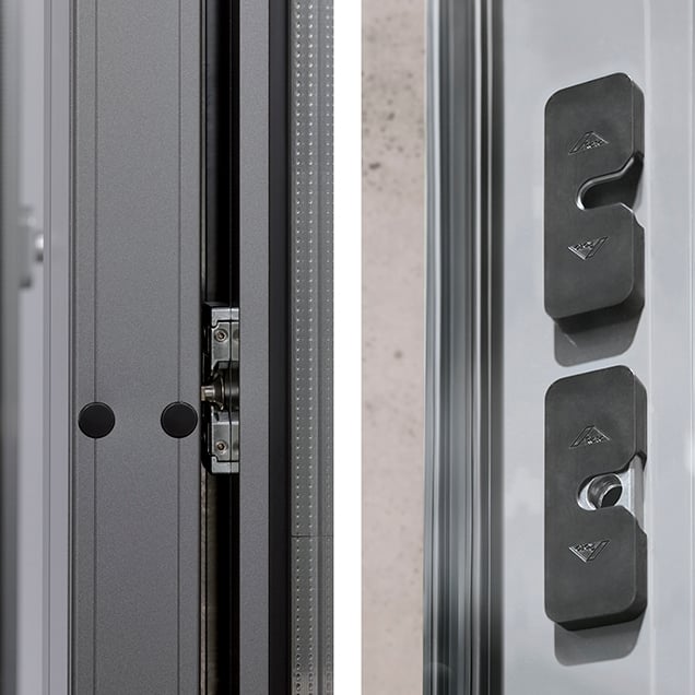 Cerramiento Evoque amb umbral baix per accessibilitat