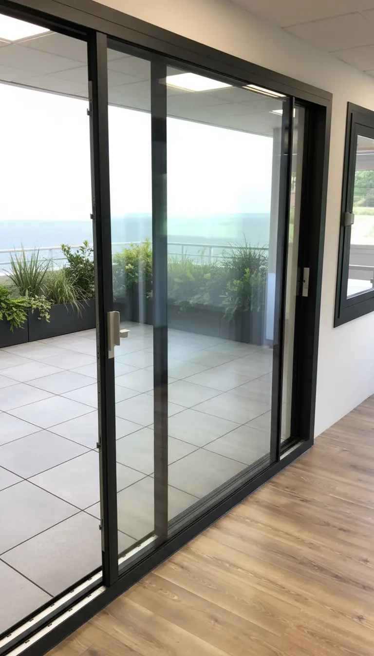 Ventana corredera minimalista AV instalada en vivienda