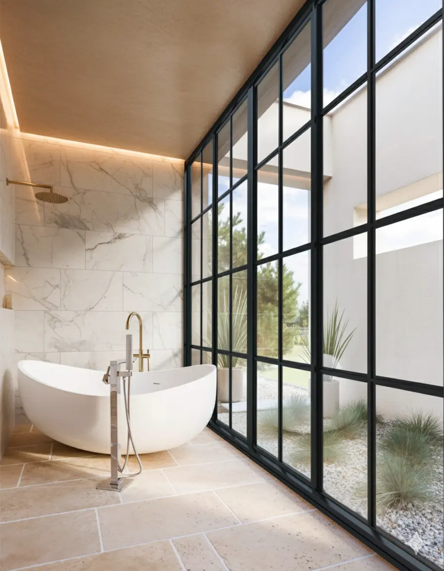 Instalación de ventanas aluminio Max Light en edificio residencial con estética moderna