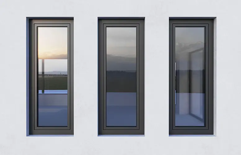 Vista exterior del sistema Vision Eco con triple acristalamiento