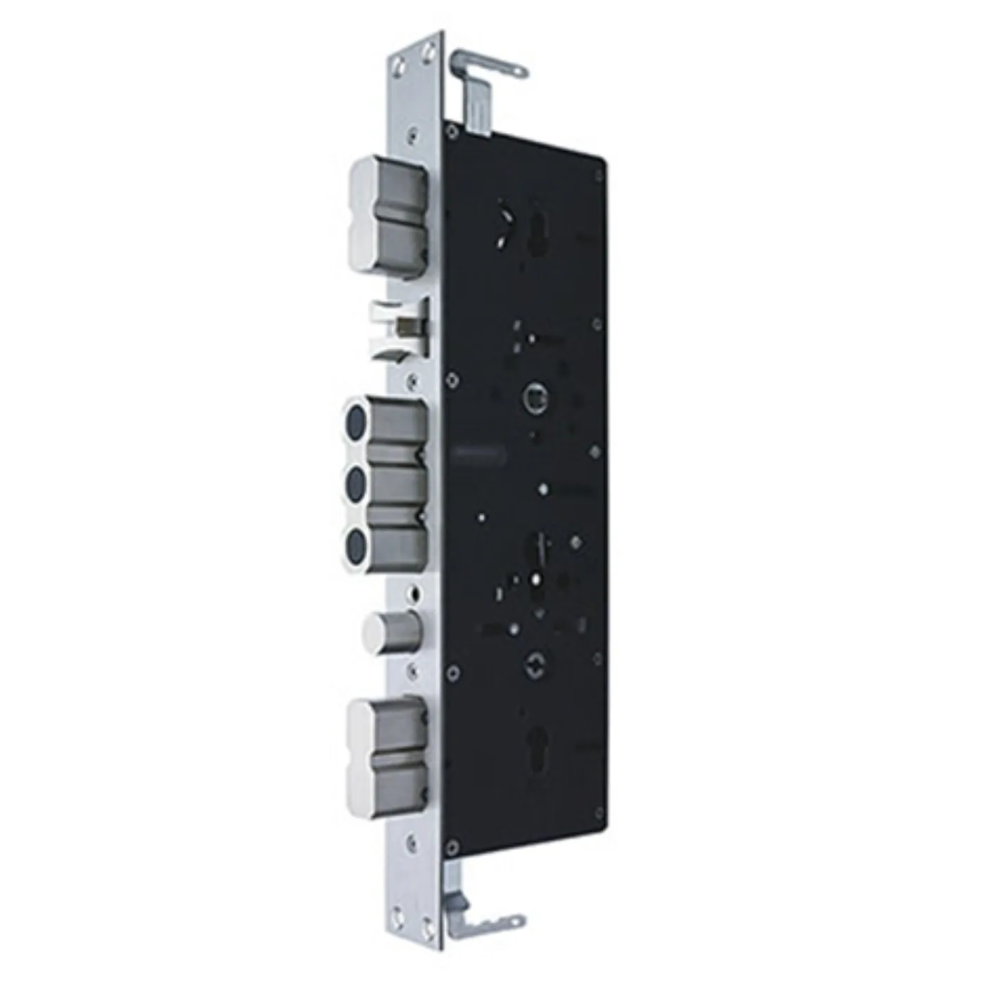 Cos de pany multipunt amb pestells d'acer que bloquen la porta en diversos punts