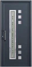 Panel puerta PVC AVANT Tajo - composición asimétrica con vidrio
