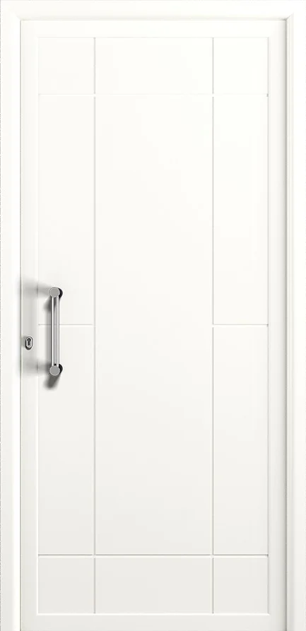Puerta PVC LIDO 02 en blanco - puerta de entrada luminosa y limpia